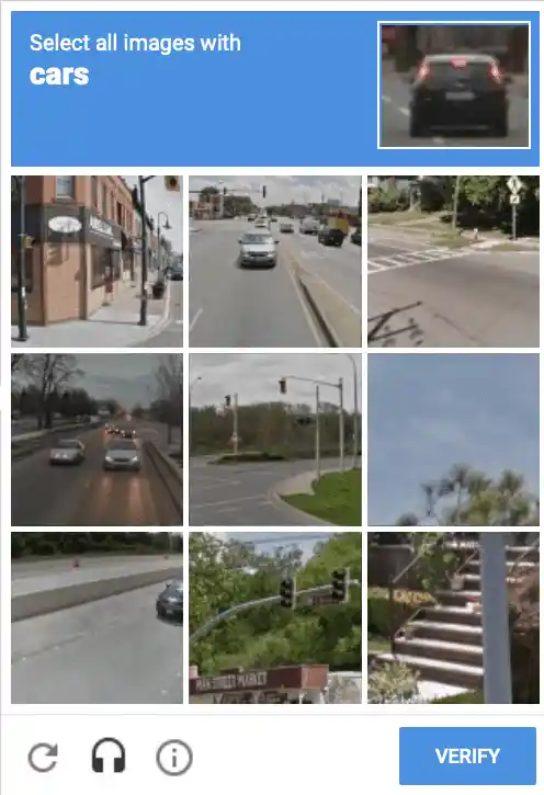 Beispiel für ein Bild-basiertes CAPTCHA