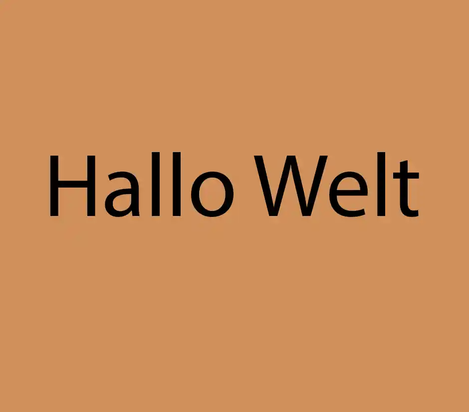 Hallo Welt!